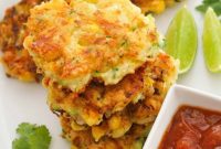 Crispy Zucchini Corn Cakes