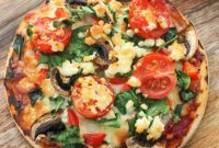 Mediterranean Greens and Feta Pizza