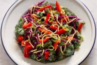 Zesty Kale Crunch with Tamari-Lemon Vinaigrette