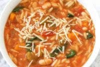 Savory Orzo Garden Soup