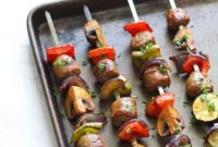 Grilled Sausage & Vegetable Skewers