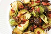 Golden Crispy Brussels Sprouts with Smoky Bacon Paleo Whole30