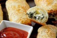 Spinach Ricotta Rolls Oven or Air Fried