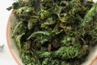 Sweet and Salty Air Fryer Kale Crisps