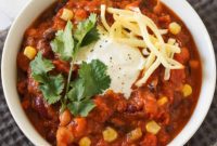 Triple Bean Vegetarian Chili