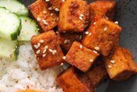 Fiery Sriracha Pan-Fried Tofu