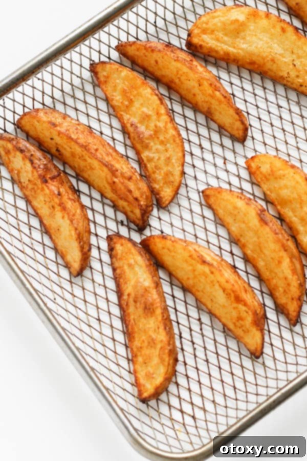 potatoes on a wire tray