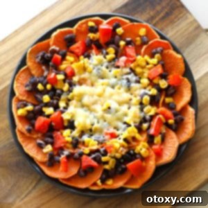 vegetarian sweet potato nachos