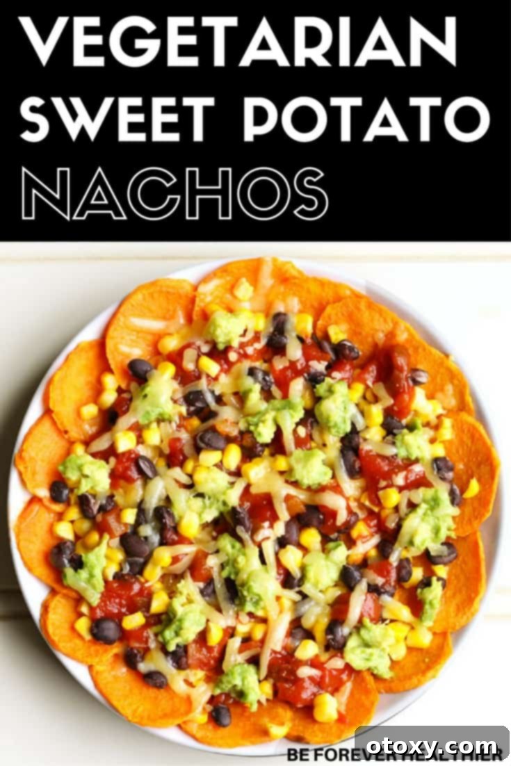 vegetarian sweet potato nachos