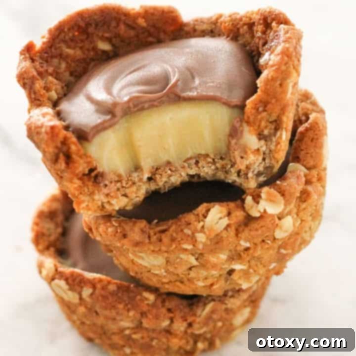 Luscious Caramel Tartlets 12 caramel tarts stacked on top of each other.