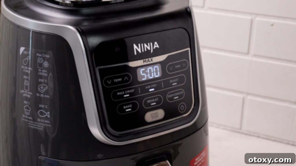 Perfect Air Fryer Roast Beef 6 Ninja air fryer set time to 5 minutes