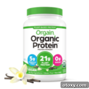 Ultimate 40g Protein Pancakes 14 Orgain Organic Vegan Protein Powder, Vanilla Bean