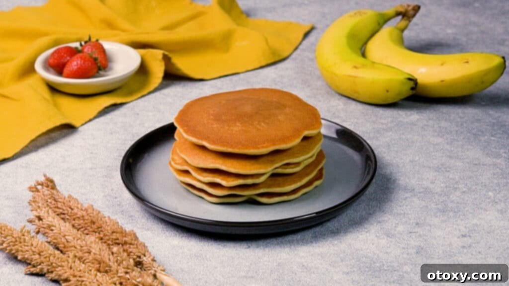 Ultimate 40g Protein Pancakes 10 Stack of protein pancakes on a plate