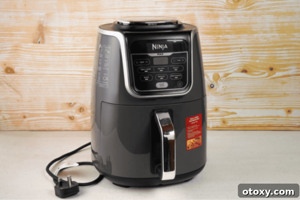 Unplug the air fryer before cleaning