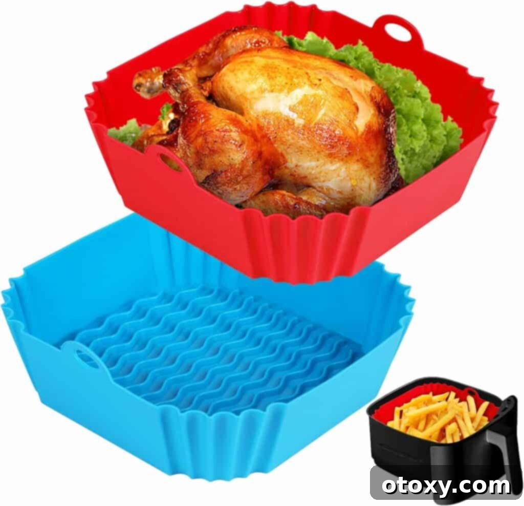 Silicone air fryers liners