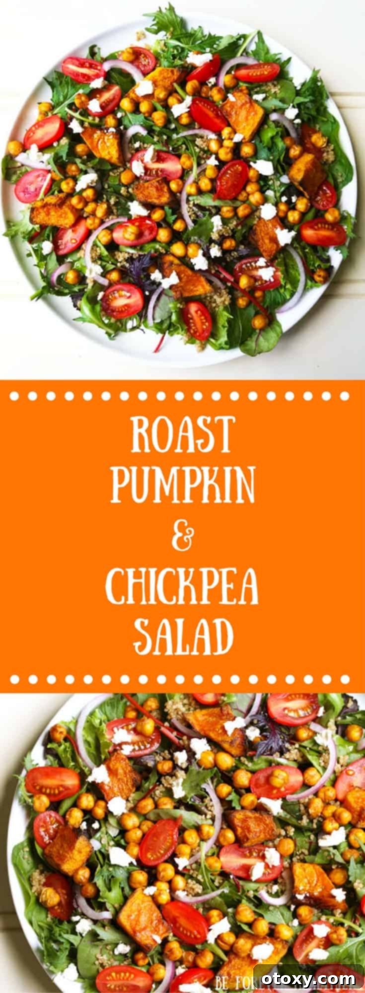 Pin this Roasted Pumpkin and Chickpea Salad recipe