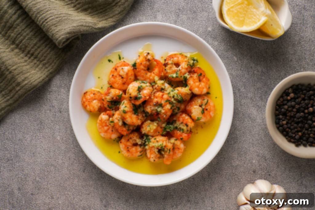 Delicious Air fryer shrimp ready to serve