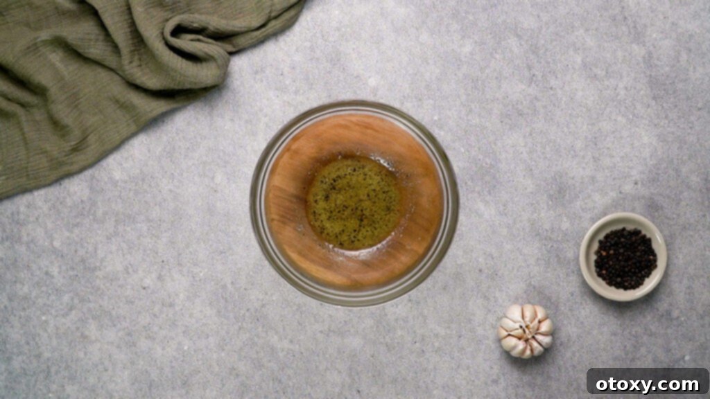 Seasoning ingredients in mixing bowl