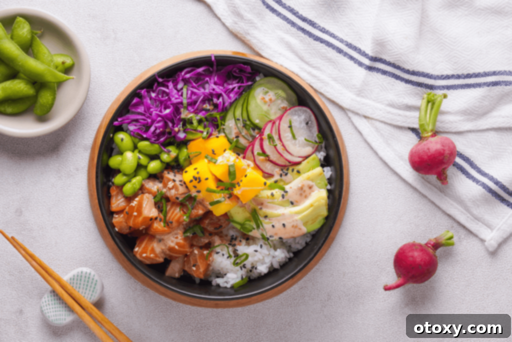 salmon poke bowl