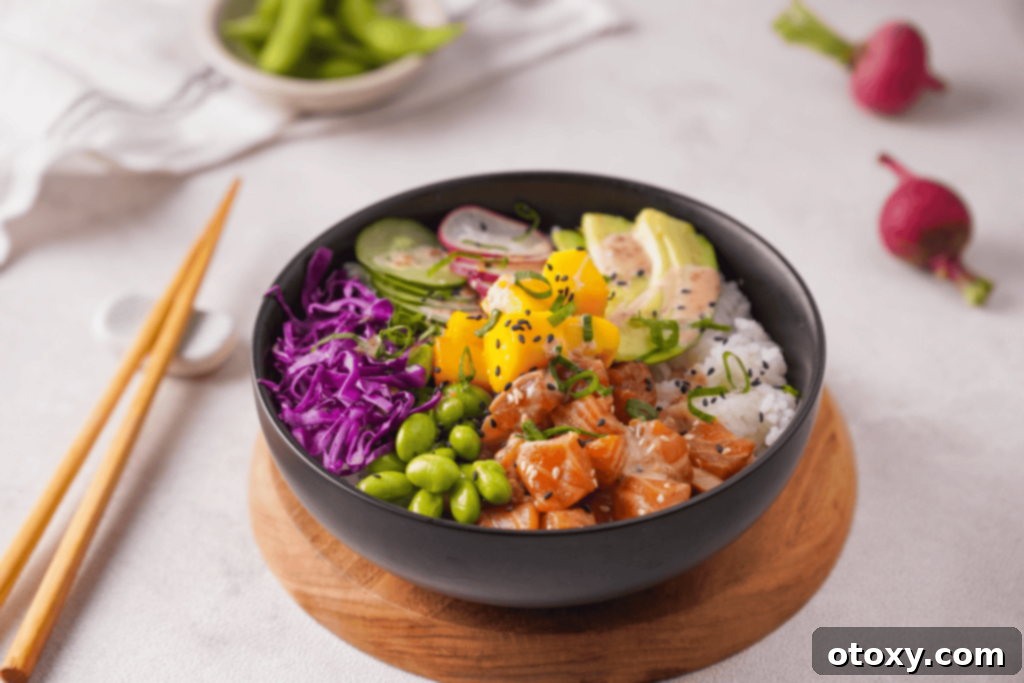 salmon poke bowl
