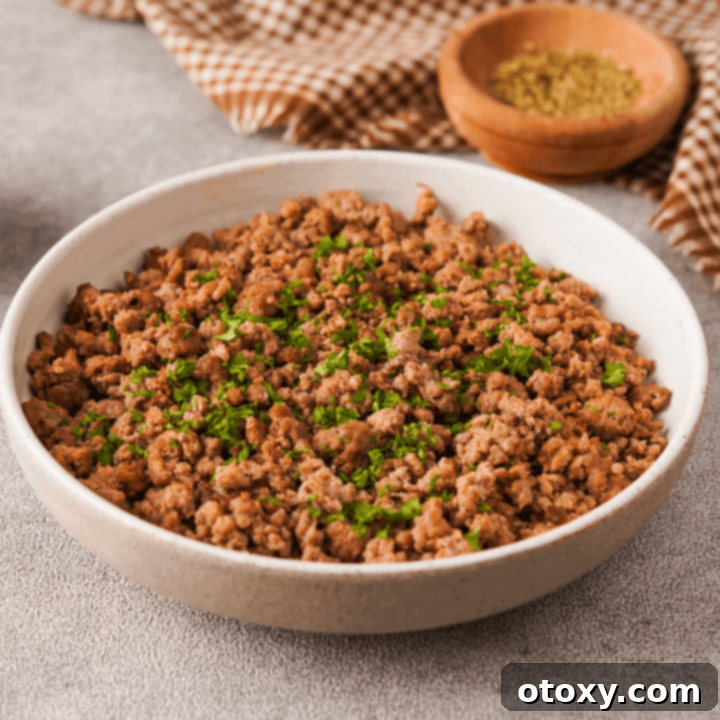 Effortless Air Fryer Ground Beef 15 Air Fryer Ground Beef - Cooked and seasoned