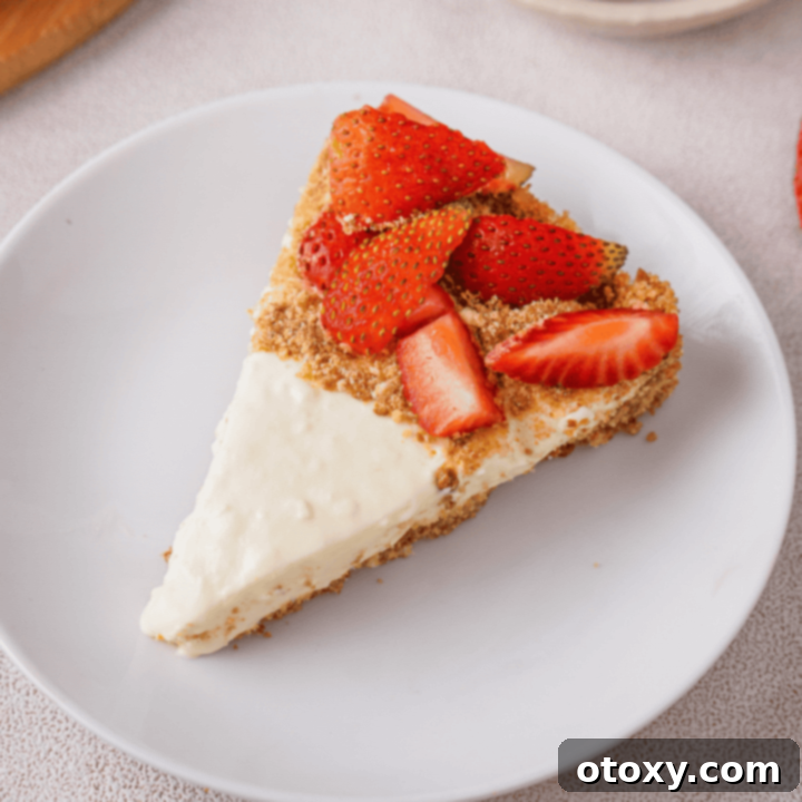 3-Ingredient No-Bake Cheesecake