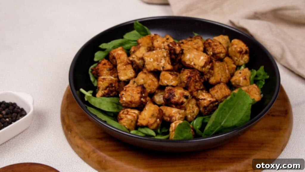 Air fryer tempeh