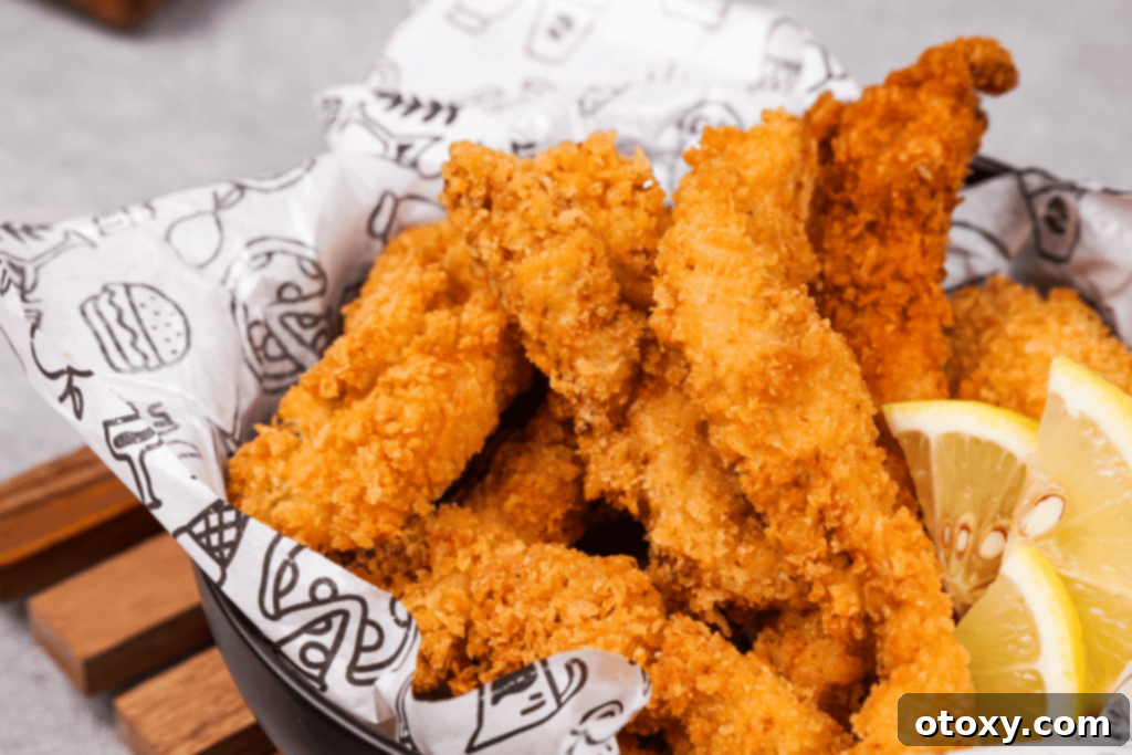Crispy Chicken Tempura served with dipping sauce
