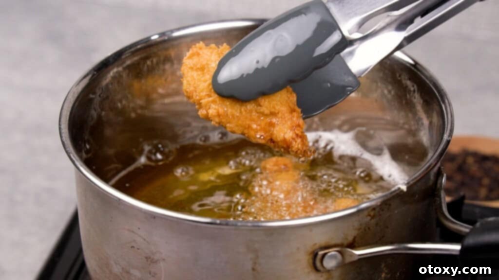 Golden-brown crispy chicken tempura