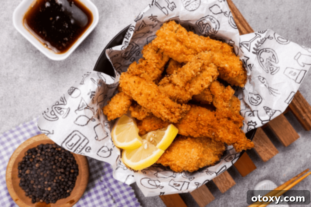 Chicken tempura served beautifully with various sides