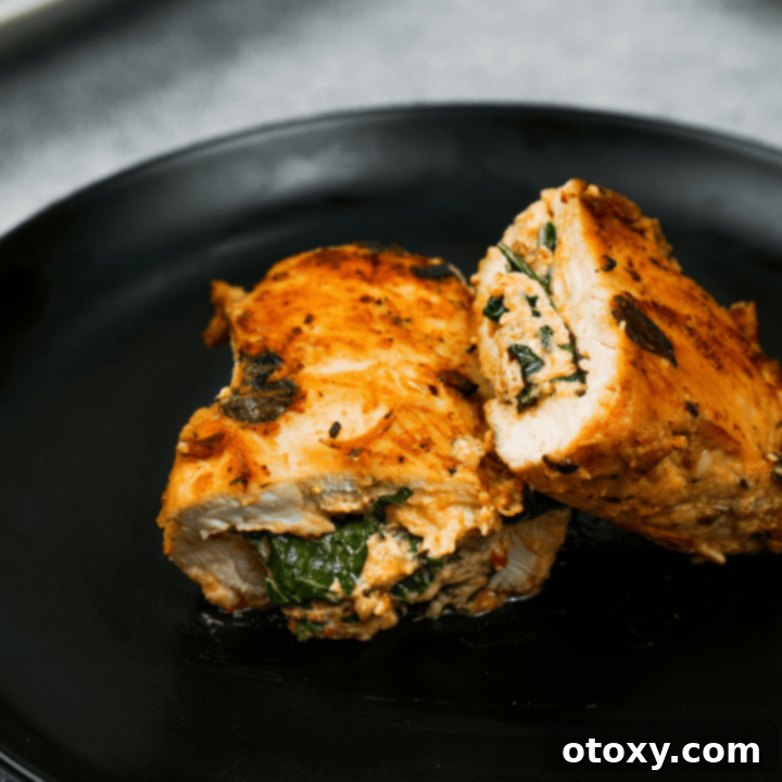 Stuffed Chicken Breast with creamy filling