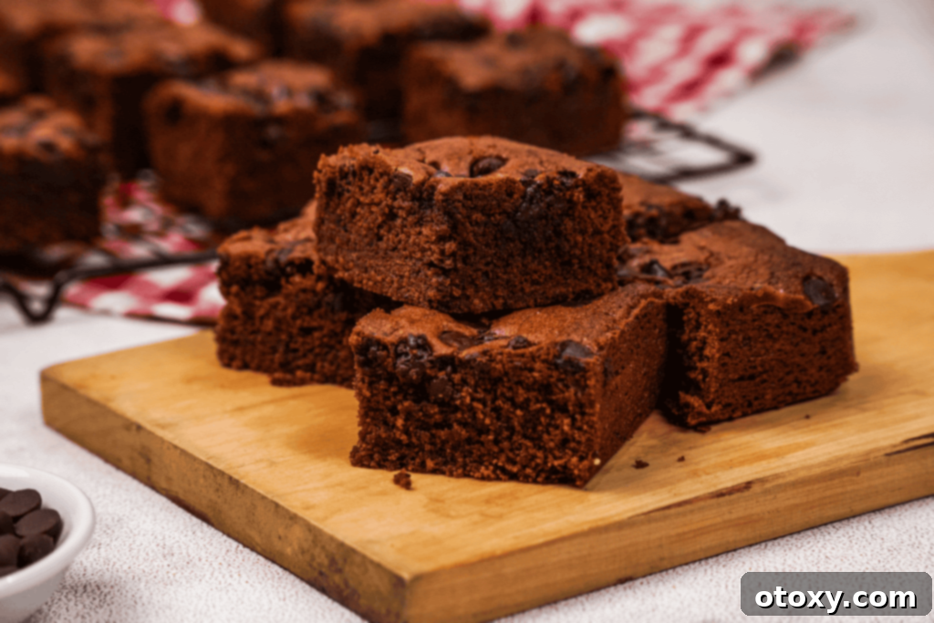 Decadent Nutella Brownies, rich and fudgy