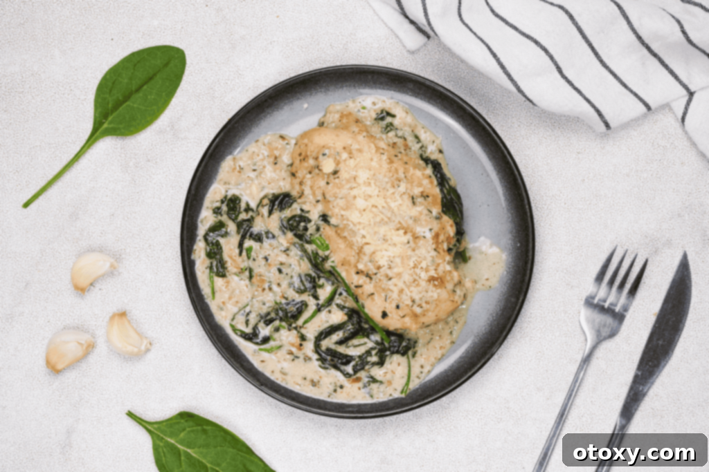 Ingredients for Creamy Chicken Florentine
