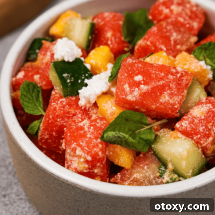 Watermelon Feta Summer Bliss 13 Watermelon Salad with Feta