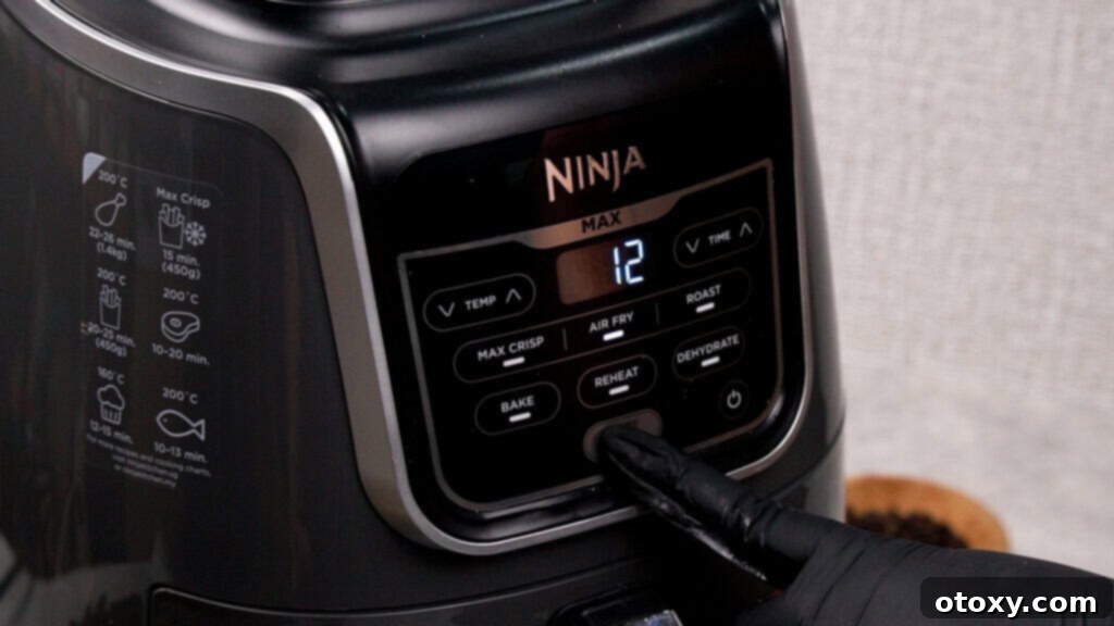 Crispy, Juicy Air Fryer Meatballs 9 Air fryer cooking meatballs to golden brown perfection