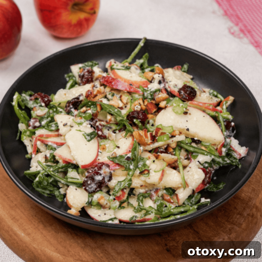 Orchard Fresh Apple Salad 2 Fresh and vibrant apple salad, ready to be served