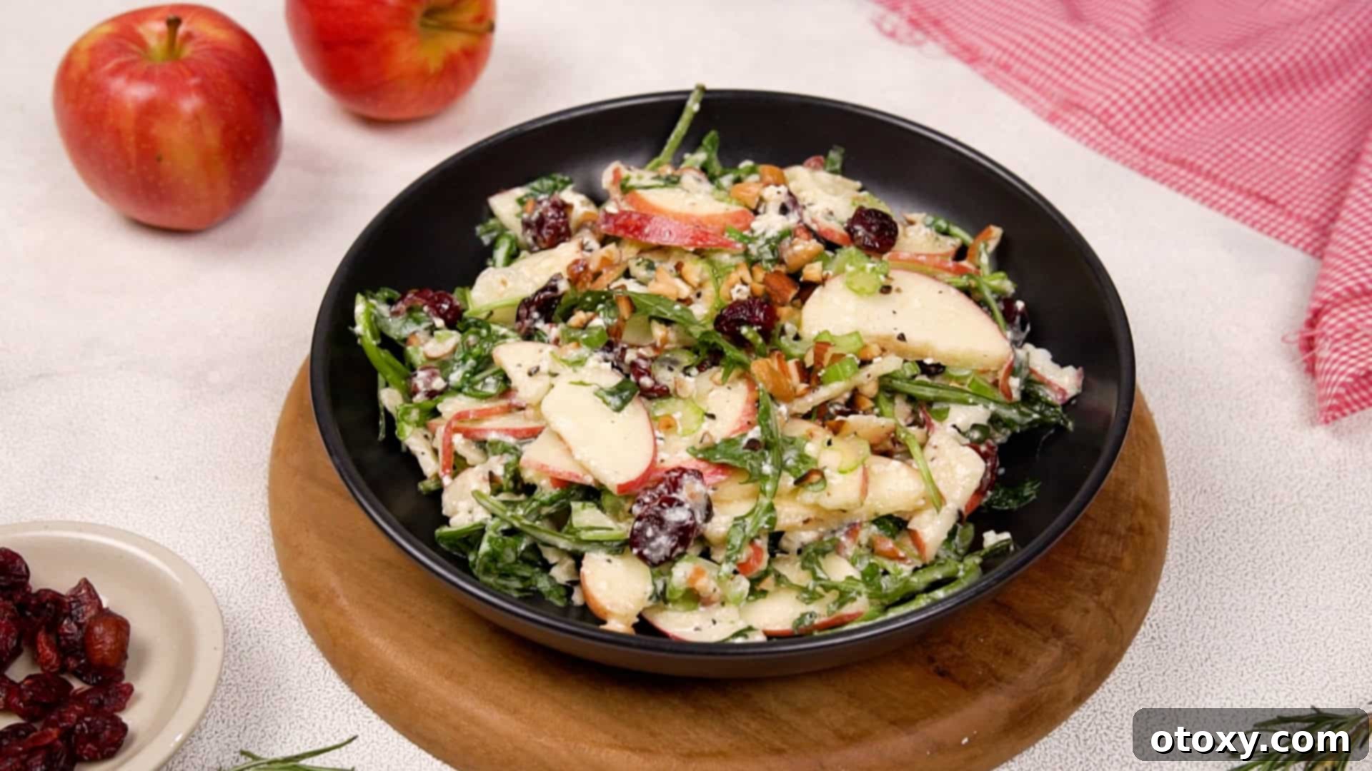 Orchard Fresh Apple Salad 19 Enjoying a fresh apple salad