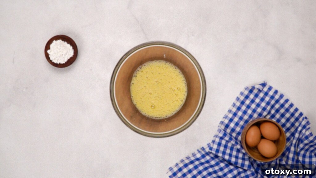 Yorkshire Pudding
Golden Yorkshire Pudding Perfection 4 Whisk eggs with salt