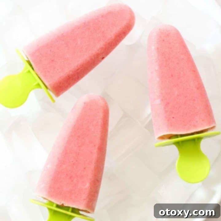 strawberry pineapple popsicles