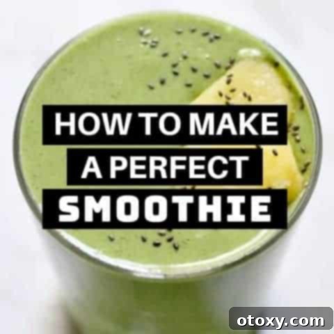 A vibrant green smoothie, perfect for illustrating a basic smoothie recipe and healthy eating.