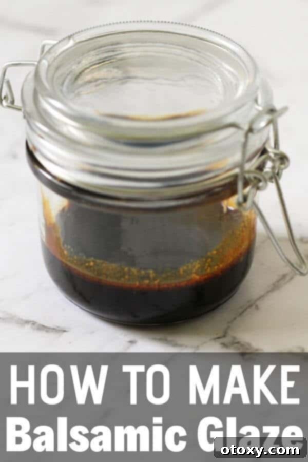 A bottle of high-quality balsamic vinegar next to a small saucepan, ready to be transformed into glaze.