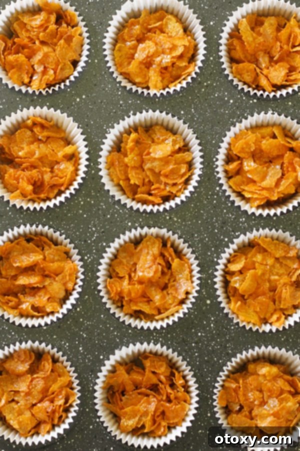 Honey joys in paper liners fresh out of the oven.