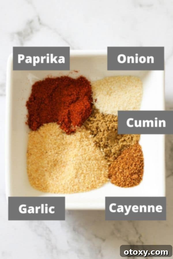 Triple Bean Vegetarian Chili 5 spices for vegetarian three bean chili in a white bowl.